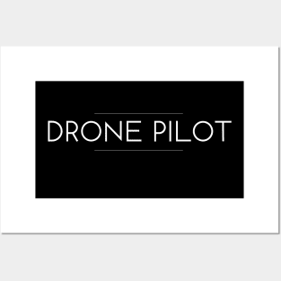 Drone Pilot Minimalist Design Posters and Art